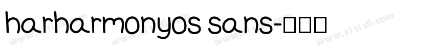 harharmonyos sans字体转换